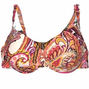 Swim by Cacique paisley print plus size swim top